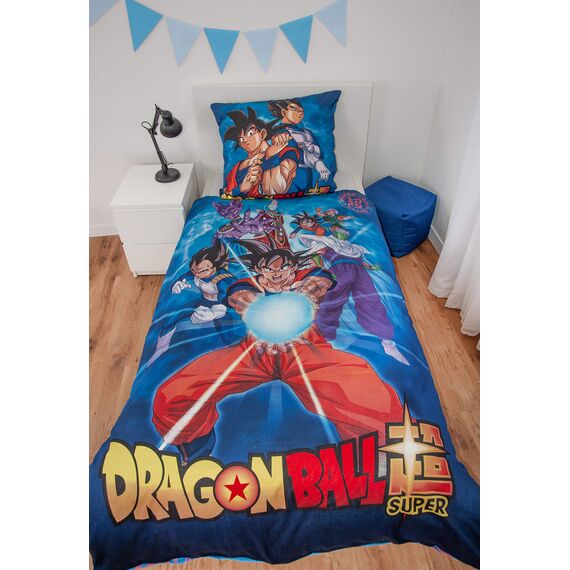Herding DRAGONBALL SUPER Bettwäsche-Set, Bettbezug 135 x 200cm, Kopfkissenbezug 80 x 80cm, Baumwolle/Renforcé