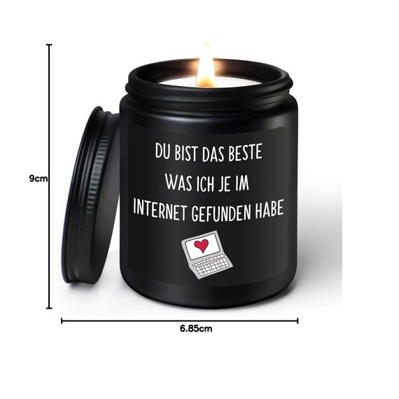 Coldbling Valentinstag Jahrestag Geschenk für Ihn - Sandelholz Duftkerze Liebes Geschenke Männer Frauen Freund Freundin Weihnachten Geburtstag Liebesgeschenk Valentinstagsgeschenk für Sie Ihn