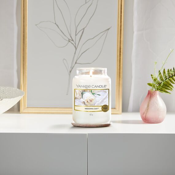 Yankee Candle Duftkerze im Glas (groß) | Wedding Day | Brenndauer bis zu 150 Stunden