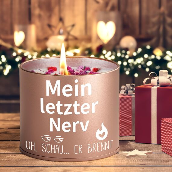 PRSTENLY Geschenke für Frauen, 9OZ Lavendel Kerzen Geschenk für Frau Freundin Mama Oma Schwester zum Geburtstag Weihnachten Oster, Geburtstagsgeschenk für Frauen, Mein Letzter Nerv [Energieklasse A]