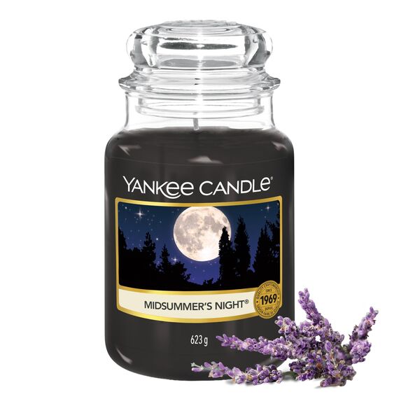 Yankee Candle Duftkerze im Glas (groß) | Midsummers's Night | Kerze mit langer Brenndauer bis zu 150 Stunden | Perfekte Geschenke für Frauen