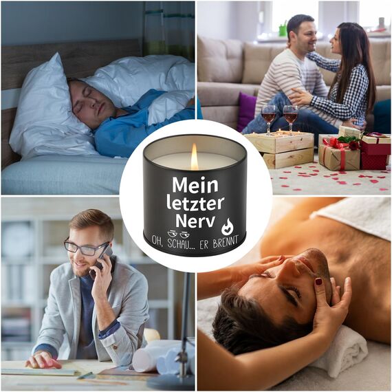 PRSTENLY Geschenke für Frauen, 9OZ Kerze Mit Spruch Geschenk für Mama Oma Freundin Schwester zum Geburtstag Weihnachten, Geburtstagsgeschenk für Frauen, Mein Letzter Nerv
