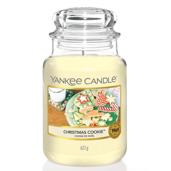 Yankee Candle Duftkerze im Glas (groß) | Christmas Cookie | Kerze mit langer Brenndauer bis zu 150 Stunden | Perfekte Geschenke für Frauen