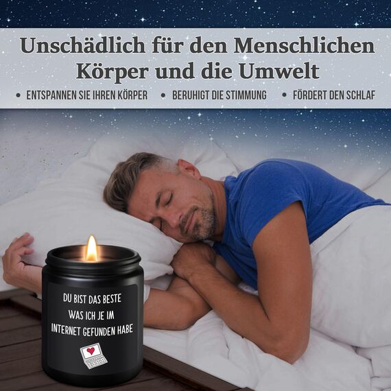 Coldbling Valentinstag Jahrestag Geschenk für Ihn - Sandelholz Duftkerze Liebes Geschenke Männer Frauen Freund Freundin Weihnachten Geburtstag Liebesgeschenk Valentinstagsgeschenk für Sie Ihn