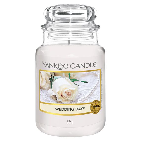 Yankee Candle Duftkerze im Glas (groß) | Wedding Day | Brenndauer bis zu 150 Stunden