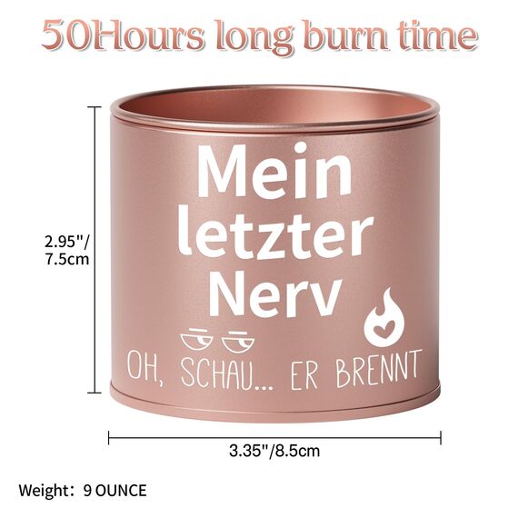 PRSTENLY Geschenke für Frauen, 9OZ Lavendel Kerzen Geschenk für Frau Freundin Mama Oma Schwester zum Geburtstag Weihnachten Oster, Geburtstagsgeschenk für Frauen, Mein Letzter Nerv [Energieklasse A]