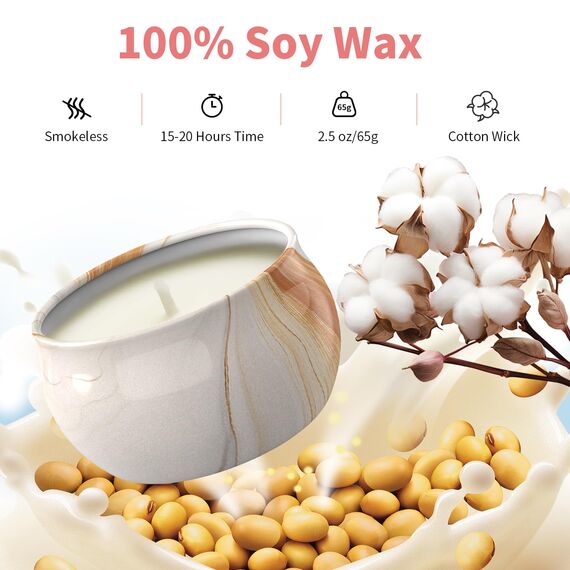 Auriostar Geschenke für Frauen Duftkerzen 9 Stück - Duftkerzen Geschenkset Sojawachs Kerzenset, Lange Brenndauer Kerzen Geburtstag Muttertag Valentinstag Weihnachten Geschenke für Mama Freundin