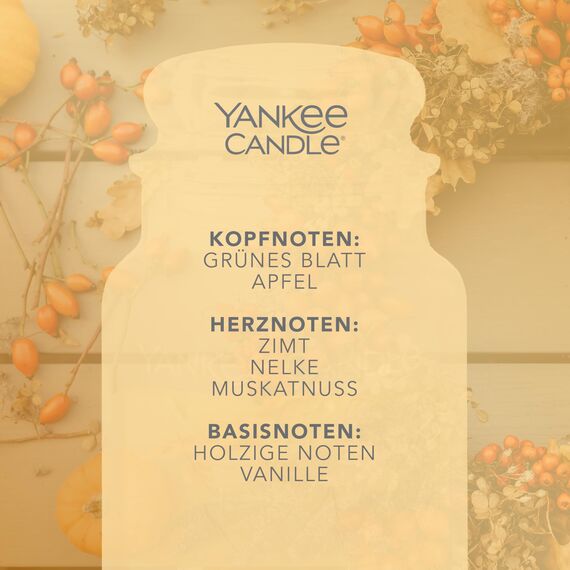 Yankee Candle Duftkerze im Glas (groß) | Autumn Wreath | Kerze mit langer Brenndauer bis zu 150 Stunden | Perfekte Geschenke für Frauen