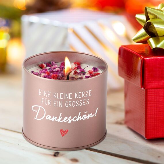 CadeauJoie Dankeschön Geschenke, Danke Geschenke für Frauen, 9OZ Lavendel Kerze Danke Geburtstag Geschenk für Mama Oma Freundin Lehrerin Erzieherin Abschiedsgeschenk Kollegin kollegen