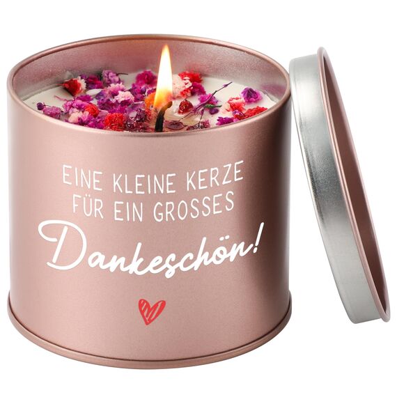CadeauJoie Dankeschön Geschenke, Danke Geschenke für Frauen, 9OZ Lavendel Kerze Danke Geburtstag Geschenk für Mama Oma Freundin Lehrerin Erzieherin Abschiedsgeschenk Kollegin kollegen