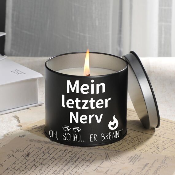 PRSTENLY Geschenke für Frauen, 9OZ Kerze Mit Spruch Geschenk für Mama Oma Freundin Schwester zum Geburtstag Weihnachten, Geburtstagsgeschenk für Frauen, Mein Letzter Nerv