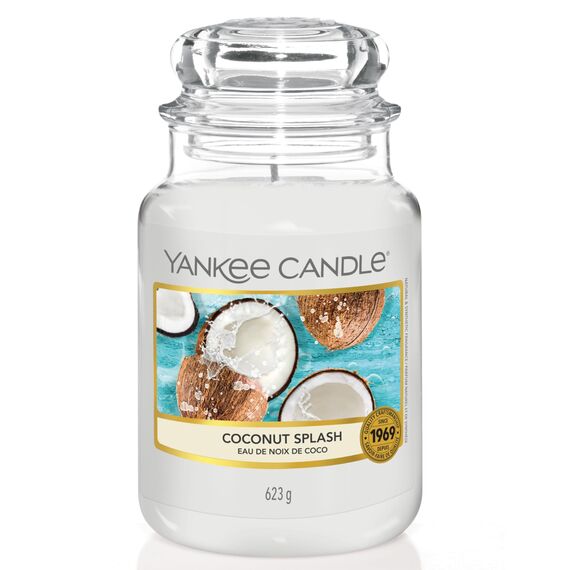 Yankee Candle Duftkerze im Glas (groß) | Coconut Splash | Brenndauer bis zu 150 Stunden | Perfekte Geschenke für Frauen