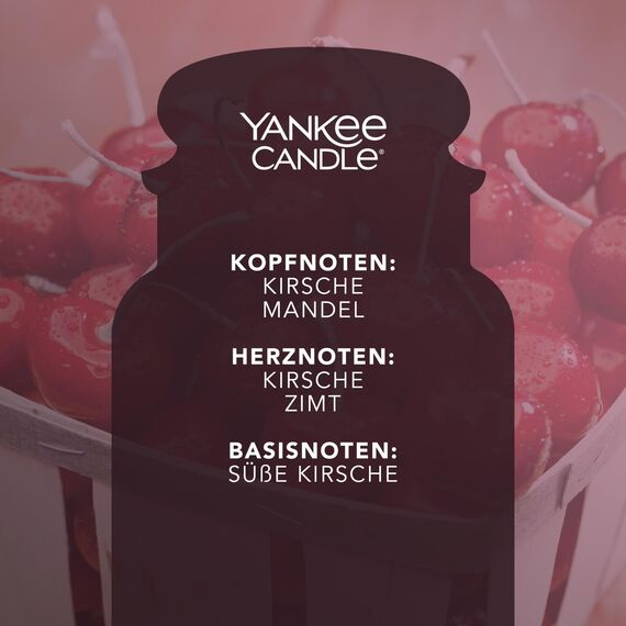 Yankee Candle Duftkerze im Glas (groß) | Black Cherry | Kerze mit langer Brenndauer bis zu 150 Stunden | Perfekte Geschenke für Frauen