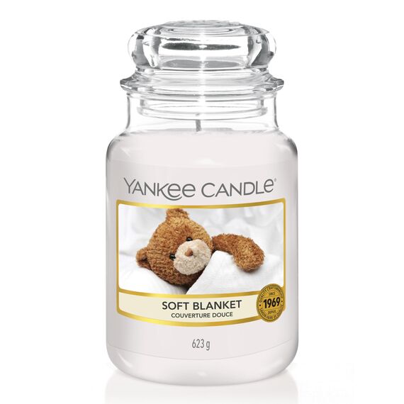 Yankee Candle Duftkerze im Glas (groß) | Soft Blanket | Brenndauer bis zu 150 Stunden | Perfekte Geschenke für Frauen