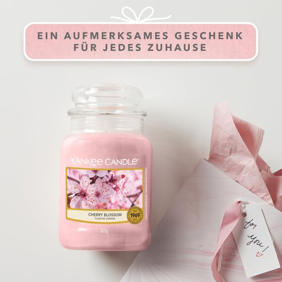 Yankee Candle Duftkerze im Glas (groß) | Cherry Blossom | Brenndauer bis zu 150 Stunden | Perfekte Geschenke für Frauen