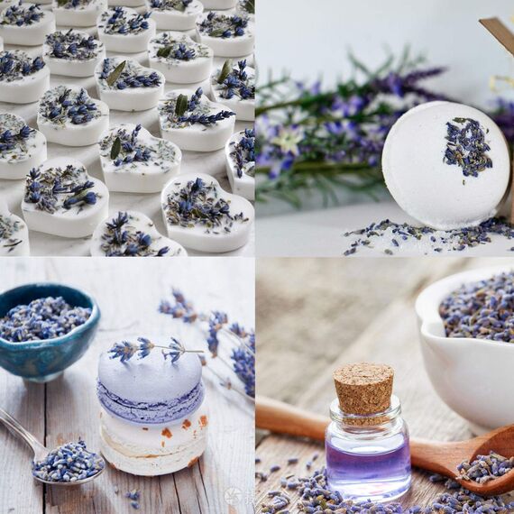 CoolCrafts Lavendelblüten 450g Lavendel Getrocknet Lavendel für Lavendelkissen, Seife, Duftsäckchen, Potpourri Duft