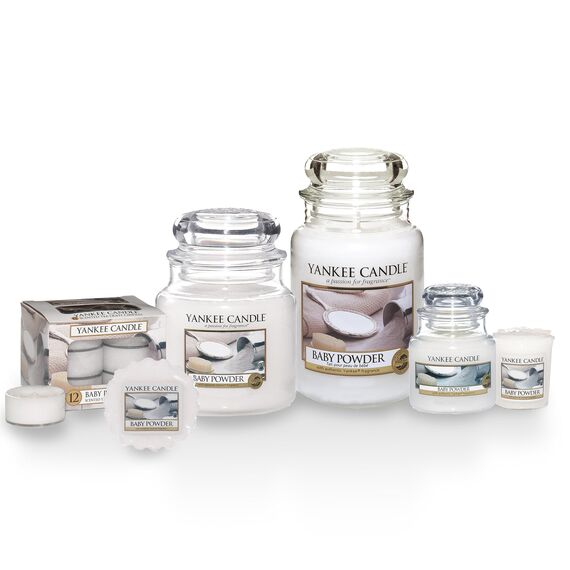 Yankee Candle Duftkerze im Glas (groß) | Baby Powder | Brenndauer bis zu 150 Stunden | Perfekte Geschenke für Frauen