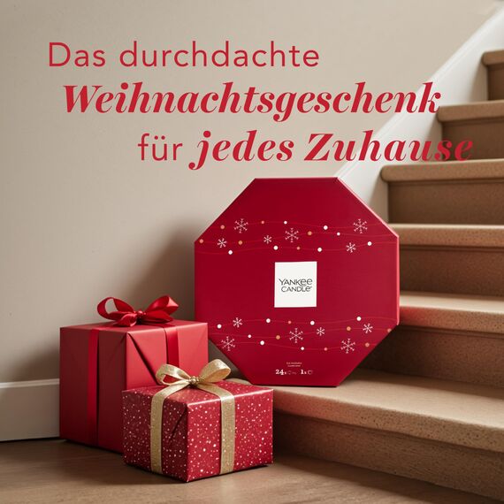 Yankee Candle Adventskalender 2025| Duftkerzen Geschenkset | 24 duftende Teelichter und 1 Teelichthalter | Geschenke für Frauen