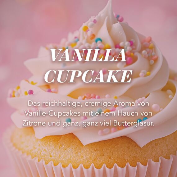 Yankee Candle Duftkerze im Glas (groß) | Vanilla Cupcake | Kerze mit langer Brenndauer bis zu 150 Stunden | Perfekte Geschenke für Frauen