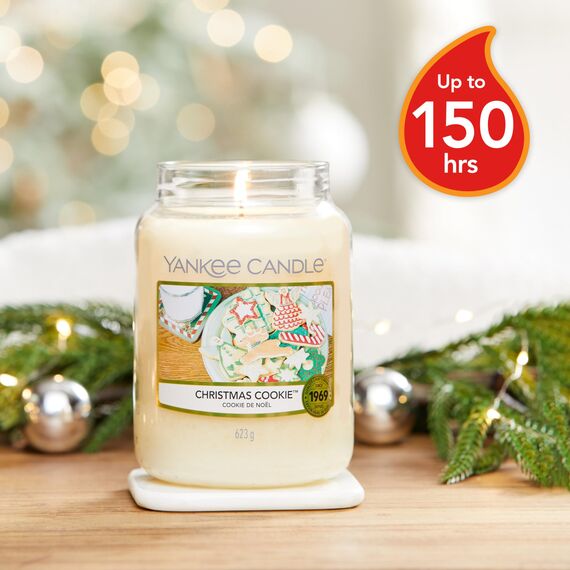 Yankee Candle Duftkerze im Glas (groß) | Christmas Cookie | Kerze mit langer Brenndauer bis zu 150 Stunden | Perfekte Geschenke für Frauen