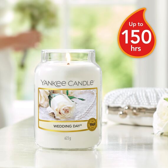 Yankee Candle Duftkerze im Glas (groß) | Wedding Day | Brenndauer bis zu 150 Stunden