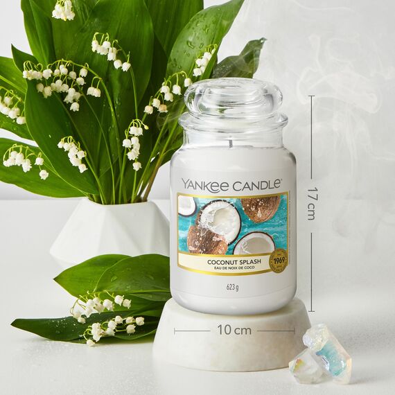 Yankee Candle Duftkerze im Glas (groß) | Coconut Splash | Brenndauer bis zu 150 Stunden | Perfekte Geschenke für Frauen