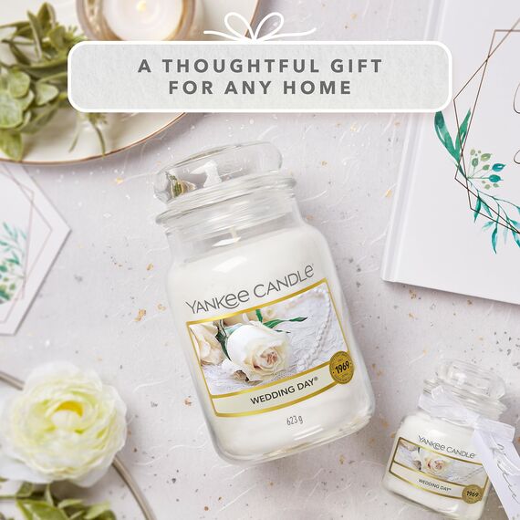 Yankee Candle Duftkerze im Glas (groß) | Wedding Day | Brenndauer bis zu 150 Stunden