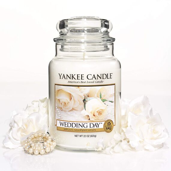 Yankee Candle Duftkerze im Glas (groß) | Wedding Day | Brenndauer bis zu 150 Stunden