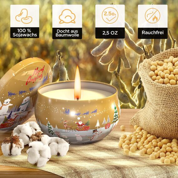 Primevolve Duftkerzen Geschenkset 12 Stück 2.5 OZ，Geburtstagsgeschenk für, Geschenke für ，Personalisierte Geschenke für Weihnachten,Jahrestag, Bad, Yoga, Kleine Geschenke für