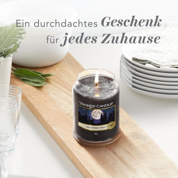 Yankee Candle Duftkerze im Glas (groß) | Midsummers's Night | Kerze mit langer Brenndauer bis zu 150 Stunden | Perfekte Geschenke für Frauen