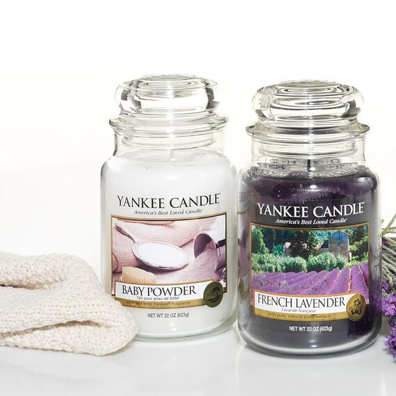 Yankee Candle Duftkerze im Glas (groß) | Baby Powder | Brenndauer bis zu 150 Stunden | Perfekte Geschenke für Frauen