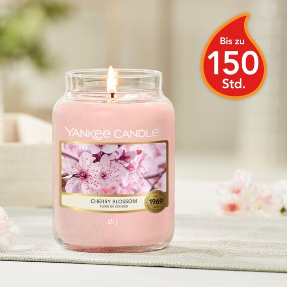 Yankee Candle Duftkerze im Glas (groß) | Cherry Blossom | Brenndauer bis zu 150 Stunden | Perfekte Geschenke für Frauen
