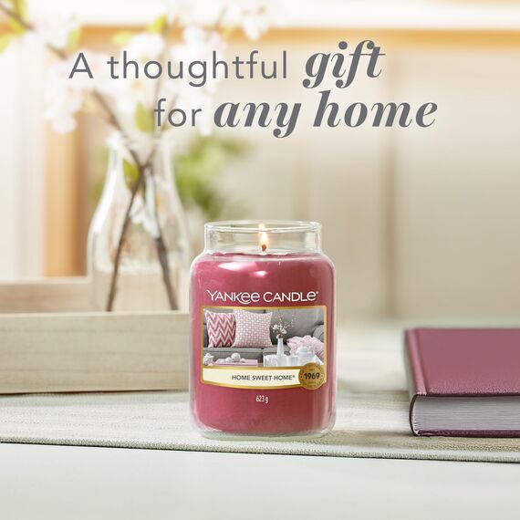 Yankee Candle Duftkerze im Glas (groß) | Home Sweet Home | Brenndauer bis zu 150 Stunden | Perfekte Geschenke für Frauen