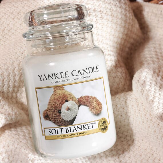 Yankee Candle Duftkerze im Glas (groß) | Soft Blanket | Brenndauer bis zu 150 Stunden | Perfekte Geschenke für Frauen