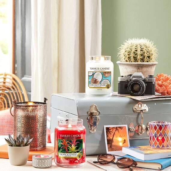 Yankee Candle Duftkerze im Glas (groß) | Coconut Splash | Brenndauer bis zu 150 Stunden | Perfekte Geschenke für Frauen