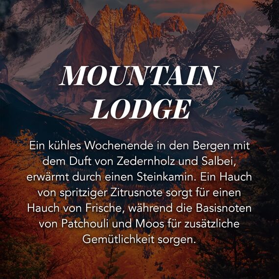 Yankee Candle Duftkerze im Glas (groß) | Mountain Lodge Air | Kerze mit langer Brenndauer bis zu 150 Stunden | Perfekte Geschenke für Frauen