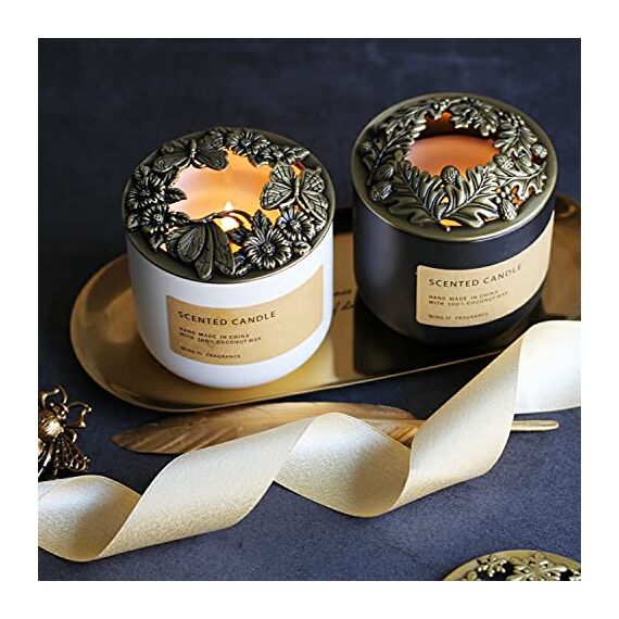 Illuma Lid Candle Kerzedeckel Aufsatz,Mehrere Stile,Candle Matrix Brushed Zubehör Lampenschirm Schirm Topper Metall Weihnachten,Helfen Sie Der Kerze Gleichmäßig Zu Schmelzen