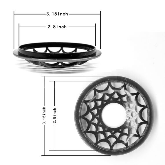 Hion Illuma Lid Kerzendeckel Aufsatz für Duftkerzen, Elegant geschnitztem Kerzenzubehör Metall Scented Candle Topper, Weihnachtsdeko Geschenk hilft der Kerze gleichmäßig zu brennen (Netz Silber)