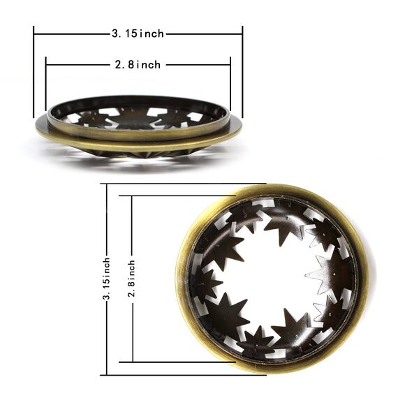 Illuma Lid Candle Kerzedeckel Aufsatz,Mehrere Stile,Candle Matrix Brushed Zubehör Lampenschirm Schirm Topper Metall Weihnachten,Helfen Sie Der Kerze Gleichmäßig Zu Schmelzen