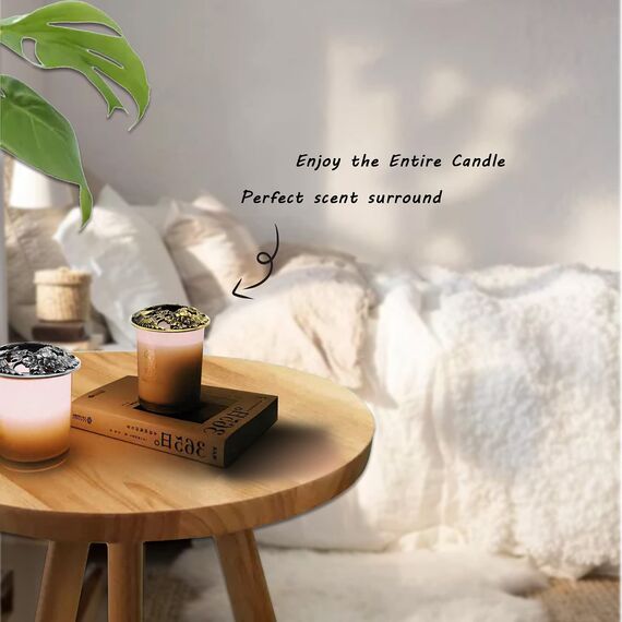 Illuma Lid Candle Kerzedeckel Aufsatz,Mehrere Stile,Candle Matrix Brushed Zubehör Lampenschirm Schirm Topper Metall Weihnachten,Helfen Sie Der Kerze Gleichmäßig Zu Schmelzen