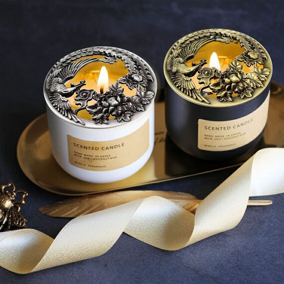 Illuma Lid Candle Kerzedeckel Aufsatz,Mehrere Stile,Candle Matrix Brushed Zubehör Lampenschirm Schirm Topper Metall Weihnachten,Helfen Sie Der Kerze Gleichmäßig Zu Schmelzen