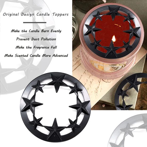 Illuma Lid Candle Kerzedeckel Aufsatz,Mehrere Stile,Candle Matrix Brushed Zubehör Lampenschirm Schirm Topper Metall Weihnachten,Helfen Sie Der Kerze Gleichmäßig Zu Schmelzen