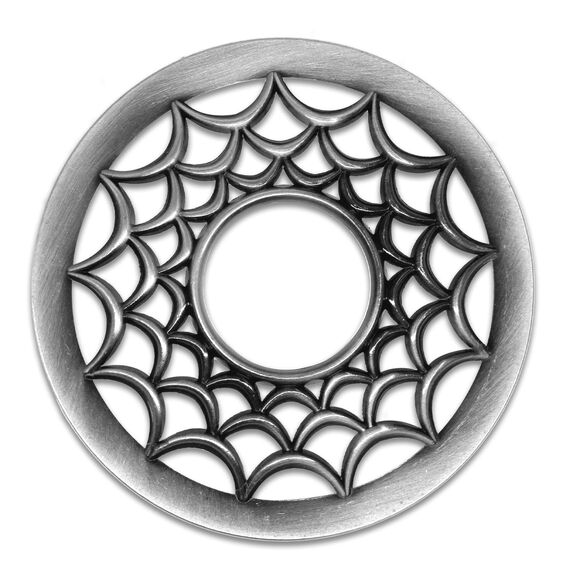 Hion Illuma Lid Kerzendeckel Aufsatz für Duftkerzen, Elegant geschnitztem Kerzenzubehör Metall Scented Candle Topper, Weihnachtsdeko Geschenk hilft der Kerze gleichmäßig zu brennen (Netz Silber)