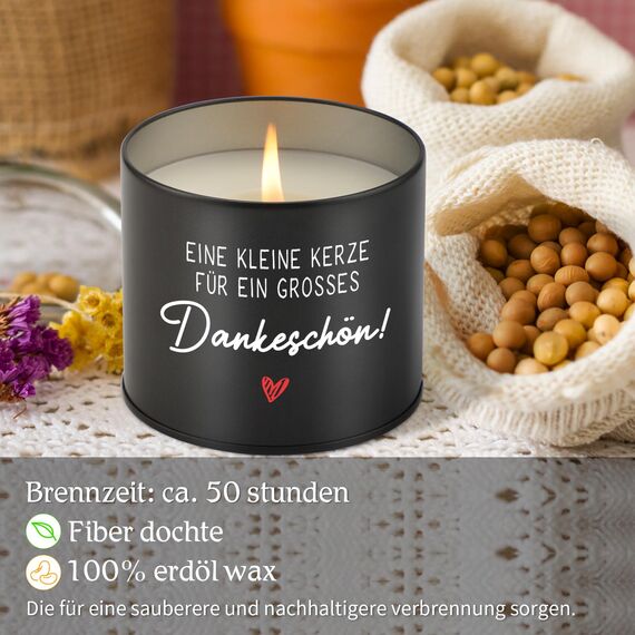 Dankeschön Geschenke, CadeauJoie Danke Geschenk für Frauen, 9OZ Kerze Danke Geburtstag Geschenk für Freundin Kollegin Mama Oma Papa Erzieherin Lehrerin Abschiedsgeschenk,Weihnachten