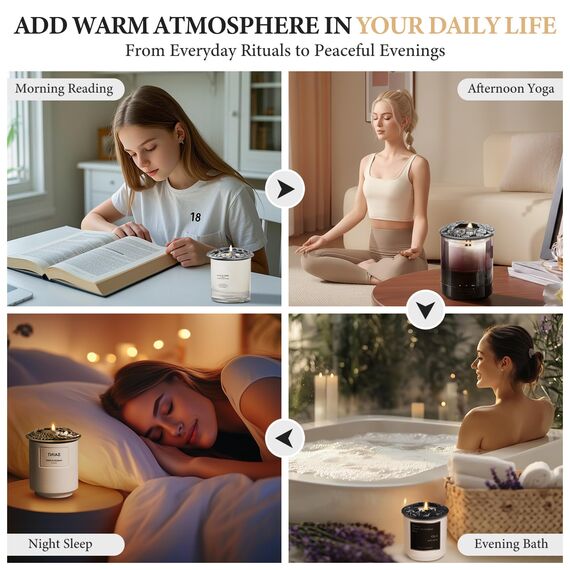 Illuma Lid Candle Kerzedeckel Aufsatz,Mehrere Stile,Candle Matrix Brushed Zubehör Lampenschirm Schirm Topper Metall Weihnachten,Helfen Sie Der Kerze Gleichmäßig Zu Schmelzen