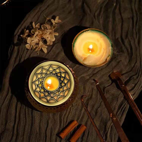 Illuma Lid Candle Kerzedeckel Aufsatz,Mehrere Stile,Candle Matrix Brushed Zubehör Lampenschirm Schirm Topper Metall Weihnachten,Helfen Sie Der Kerze Gleichmäßig Zu Schmelzen