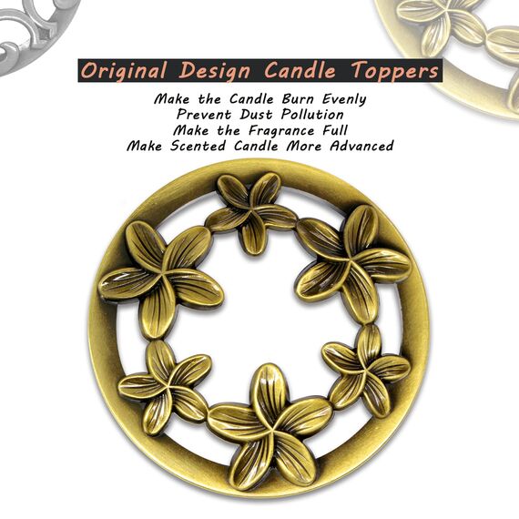 Illuma Lid Candle Kerzedeckel Aufsatz,Mehrere Stile,Candle Matrix Brushed Zubehör Lampenschirm Schirm Topper Metall Weihnachten,Helfen Sie Der Kerze Gleichmäßig Zu Schmelzen