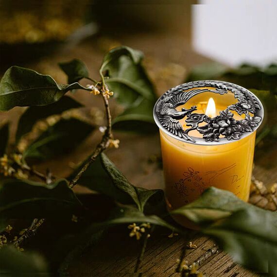 Illuma Lid Candle Kerzedeckel Aufsatz,Mehrere Stile,Candle Matrix Brushed Zubehör Lampenschirm Schirm Topper Metall Weihnachten,Helfen Sie Der Kerze Gleichmäßig Zu Schmelzen