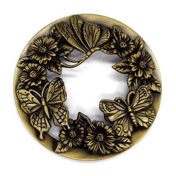 Illuma Lid Candle Kerzedeckel Aufsatz,Mehrere Stile,Candle Matrix Brushed Zubehör Lampenschirm Schirm Topper Metall Weihnachten,Helfen Sie Der Kerze Gleichmäßig Zu Schmelzen(Schmetterling - Gold)