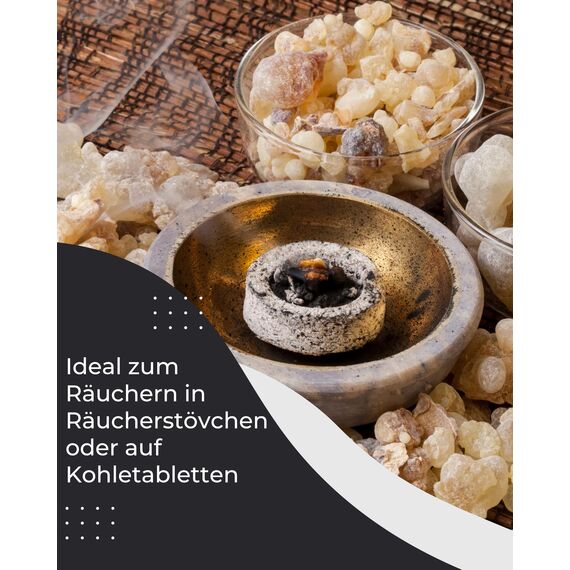 Incensera Weihrauch Oman 50g - Baumharz zum Räuchern Weihrauch zum Räuchern & Ausräuchern negativer Energie Hochwertiges Räucherwerk, Harz & Frankincense Perfekt für Hausreinigung